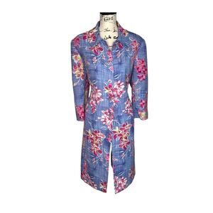 Amanda smith dresses vintage floral coat size 12
